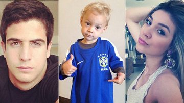 Enzo Celulari, Davi Lucca e Bruna Santana - Instagram/Reprodução