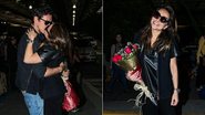 Sabrina Sato é recebida com flores por João Vicente de Castro - Manuela Scarpa / Foto Rio News