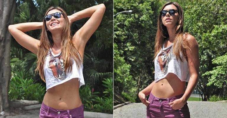 Letícia Wiermann, filha de Datena, mostra a boa forma e dá dicas de beleza e estilo - Divulgação/TV Globo