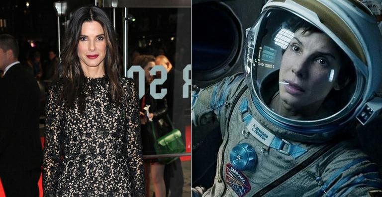 Sandra Bullock em cena de 'Gravidade' - Getty Images; Reprodução