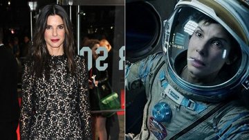 Sandra Bullock em cena de 'Gravidade' - Getty Images; Reprodução