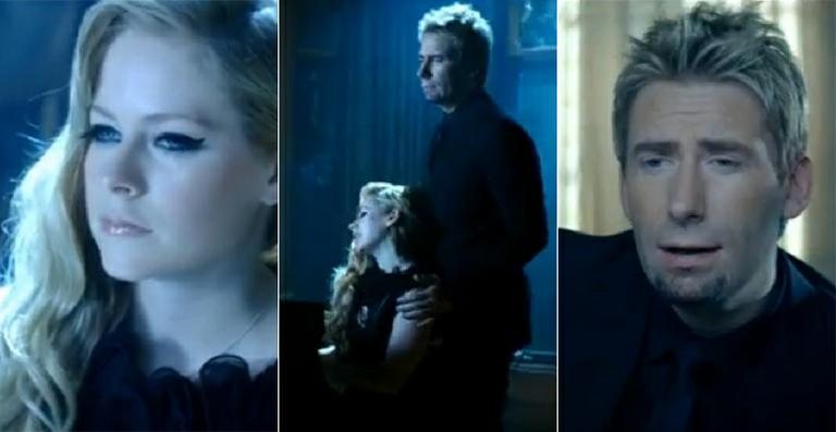 Avril Lavigne e Chad Kroeger no clipe de 'Let Me Go' - Reprodução / Youtube