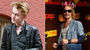 Macaulay Culkin em 2012 e  na semana passada - Reprodução