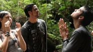 Elenco de 'Além do Horizonte' se diverte durante as gravações na floresta amazônica - Reprodução / TV Globo