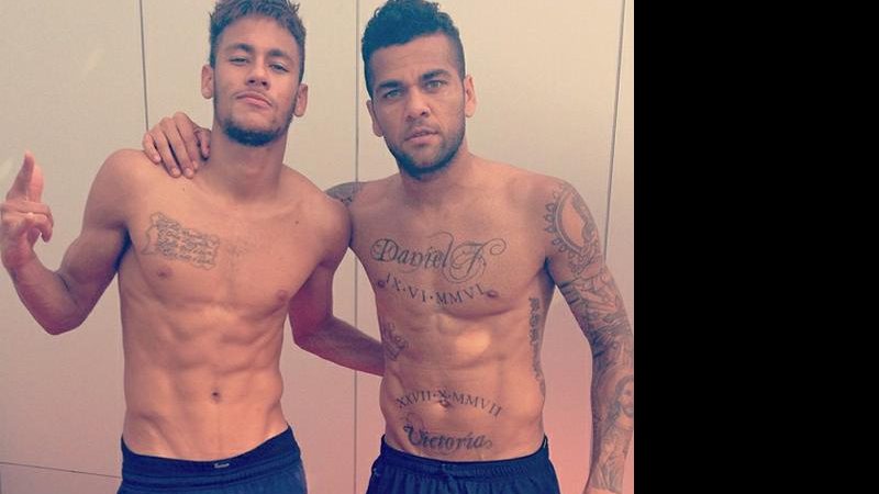 Neymar e Daniel Alves - Instagram/Reprodução