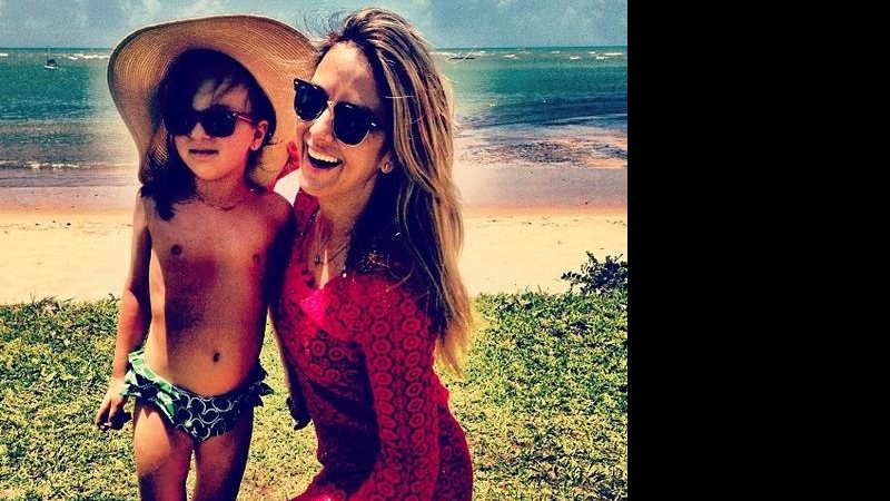 Rafa Justus e Ticiane Pinheiro na praia - Instagram/Reprodução