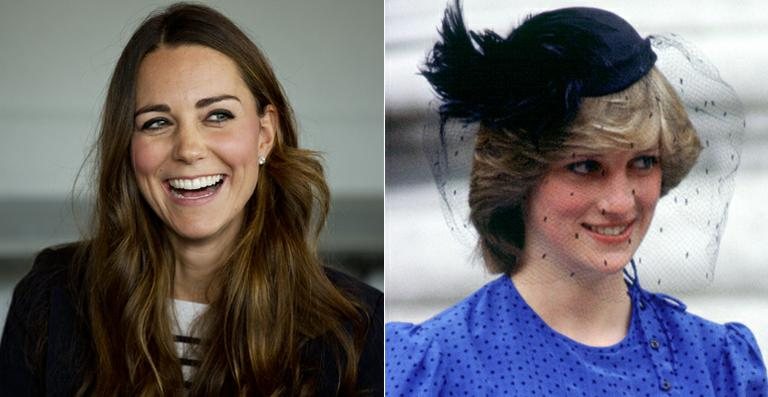 Kate Middleton e a princesa Diana - Getty Images