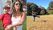 Gisele Bündchen mostra foto do filho, Benjamin - Splash News; Reprodução / Instagram