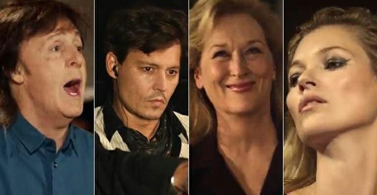 Johnny Depp, Maryl Streep e Kate Moss participam de clipe de Paul McCartney - Reprodução/Youtube