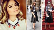 Thássia Naves apareceu com look preto e branco e um ar rocker - Reprodução Instagram/ Caras Online