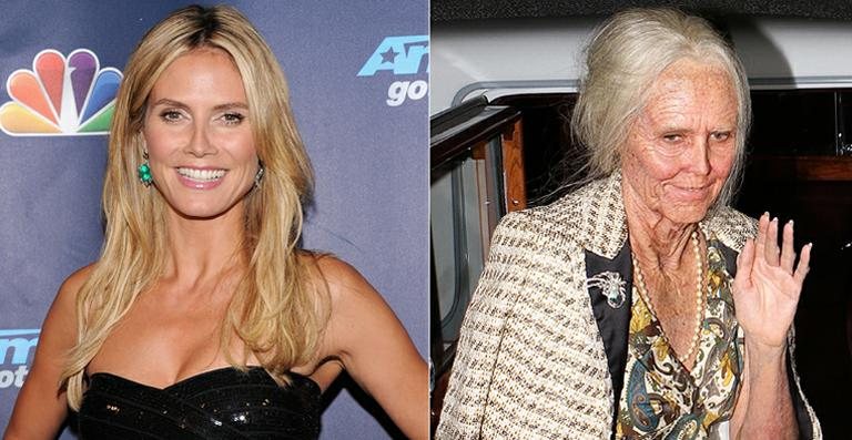 Heidi Klum se transforma em idosa no Halloween - Getty Images e AKM/GSI