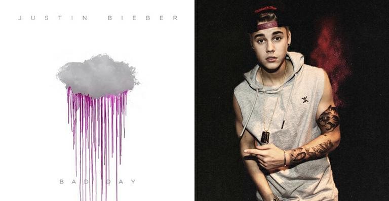 Justin Bieber publica a capa do single 'Bad Day' - Reprodução / Instagram Justin Bieber