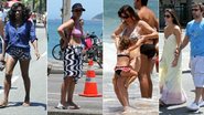 Famosos curtem domingo na praia - FotoRioNews/ AgNews