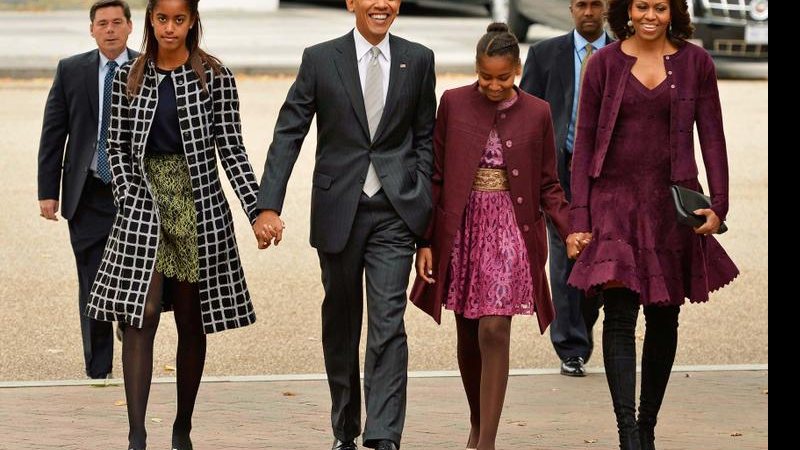 Barack Obama e família - Mike Theiler/ Reuters