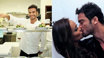 Sidney Sampaio vira chef em casa para agradar Carol Nakamura - Foto-montagem