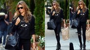 Gisele Bündchen em look total black - Foto-montagem