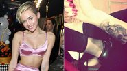 Miley Cyrus faz tatuagem com o rosto de sua avó, Loretta - Getty Images; Reprodução / Twitter @MileyCyrus