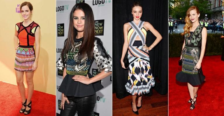 Emma Watson e Selena Gomez vestem Peter Pilotto. Conheça os estilistas à frente da grife - Foto-montagem