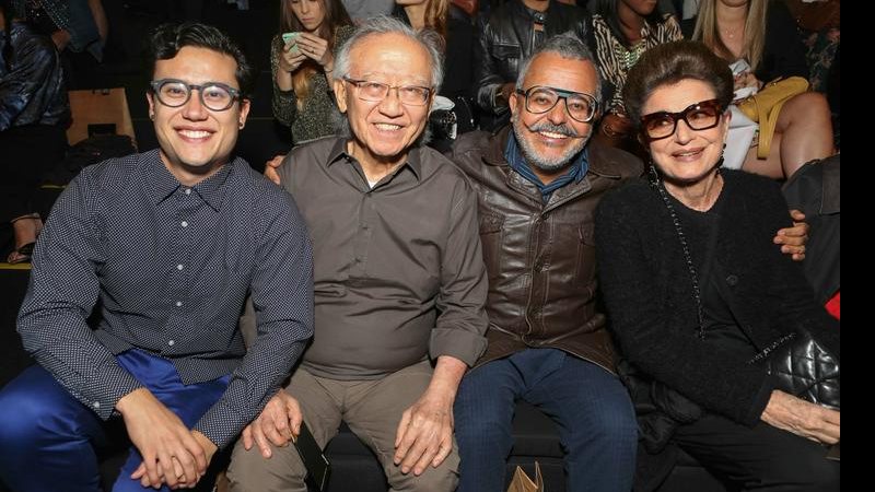 Rodrigo e Ruy Ohtake, Ronaldo Fraga e Costanza Pascolato no SPFW - Barbara Dutra/ Fotosite