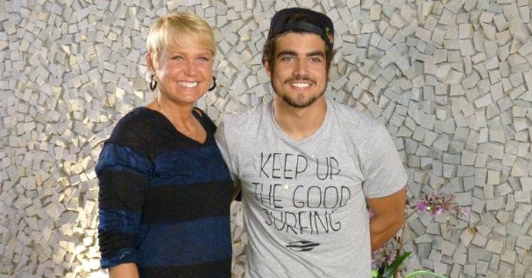 Caio Castro diz para Xuxa que deu o seu primeiro beijo aos 7 anos de idade - Reprodução/TV Globo