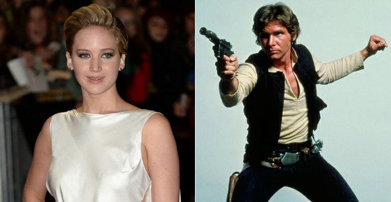 Jennifer Lawrence descarta viver papel de Han Solo em Star Wars: "Ele é horroroso" - Getty Images e Divulgação