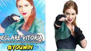 Marina Ruy Barbosa participa de campanha contra o câncer vestida como uma heroína - Foto-montagem