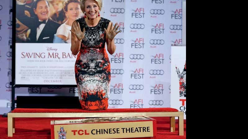 Emma Thompson deixa marcas em L.A - Mario Anzuon/ Reuters