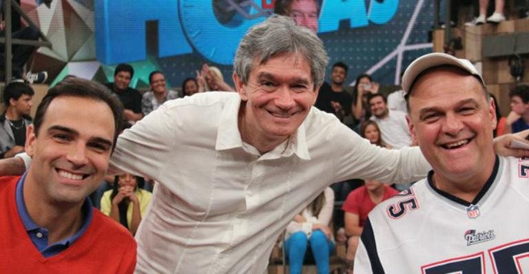 Oscar e Tadeu Schmidt participam do programa de Serginho Groisman - TV GLOBO