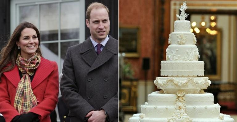 Bolo de casamento de Kate Middleton e do príncipe William - Getty Images