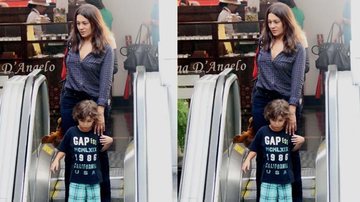 Dira Paes faz compras com o filho Inácio - Daniel Delmiro/AgNews