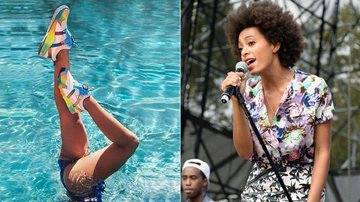 Solange Knowles, irmã de Beyoncé, cria tênis inspirado no Brasil - Foto-montagem