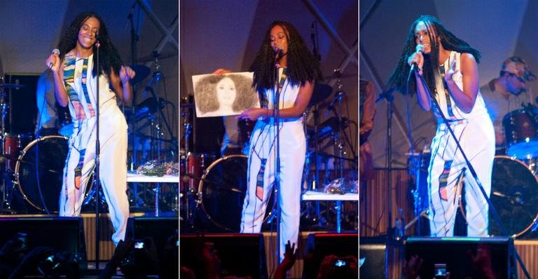 Solange Knowles se apresenta no Popload Gig, em São Paulo - Foto-montagem