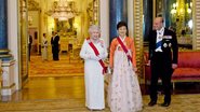 Elizabeth II e seu marido Phillip recebem a visita da presidente da Coreia - Neil Hall/Reuters