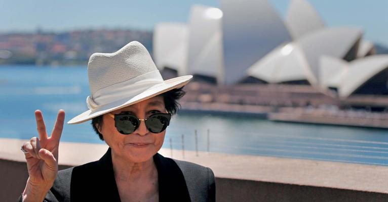 Yoko Ono abre exposição na Austrália com o intuito de difundir a paz - David Gray/ Reuters