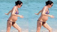 Andrea Corr, grávida, exibe barriga em férias no Caribe - AKM-GSI/AKM-GSI