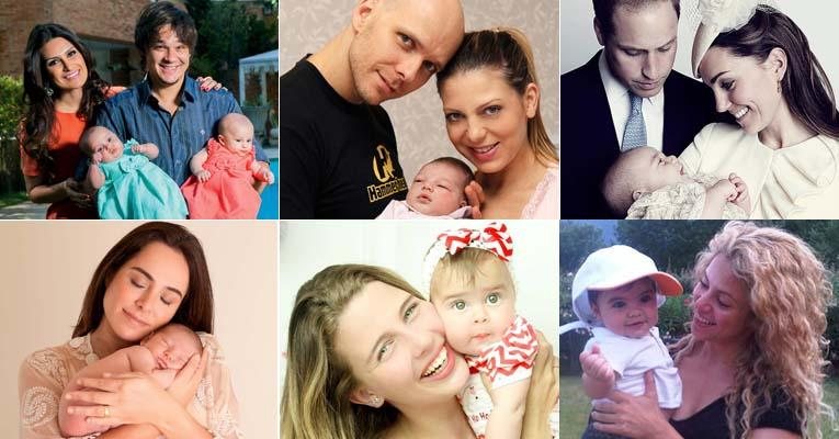 Veja fotos fofas de bebês famosos que nasceram em 2013! - Fotomontagem