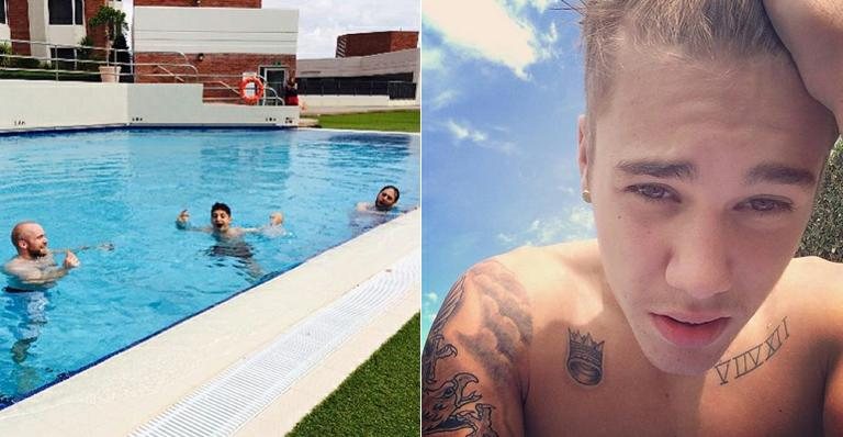 Na Austrália, Justin Bieber pede por mulheres na piscina - Instagram/Reprodução