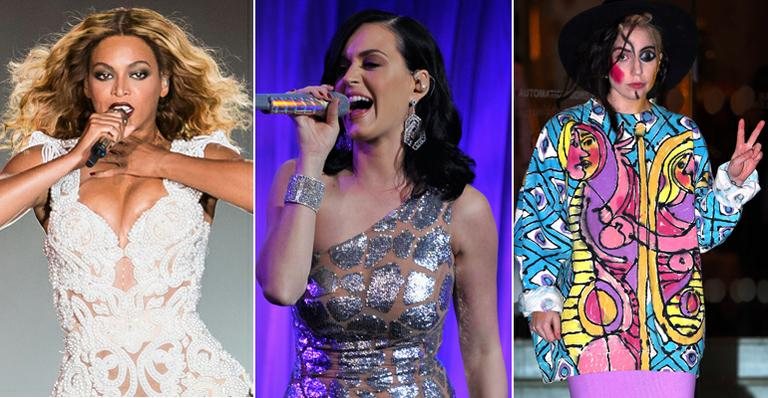 Beyoncé, Katy Perry e Lady Gaga podem cantar no Grammy 2014 - Getty Images e Splash