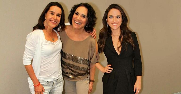 Lucélia Santos, Tatá Werneck e Regina Duarte participam do aniversário de Altas Horas - Thiago Duran/ AgNews