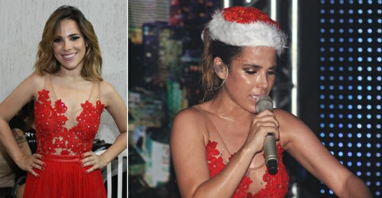 Grávida, Wanessa faz show vestida de mamãe-noel - Fred Pontes/Divulgação