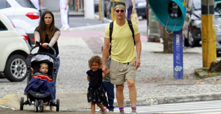 Matthew McConaughey passeia com a família em Minas Gerais - Gabriel Reis e Dilson Silva / Ag. News