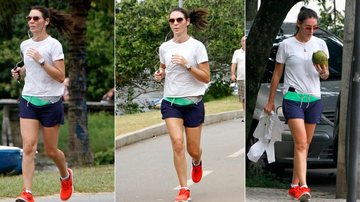 Nada de feriado: Glenda Kozlowski faz caminhada - Photo Rio News