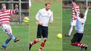 Príncipes William e Harry em jogo beneficente - AKM-GSI / AKM-GSI