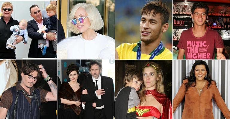 Veja quem são os padrinhos dos filhos dos famosos - Foto-montagem