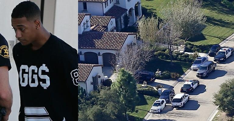 Polícia revista casa de Justin Bieber e prende amigo do cantor - AKM-GSI/SplashNews