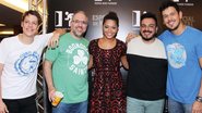 Juliana Alves confraterniza com os humoristas do grupo Porta dos Fundos - Alex Palarea/AgNews