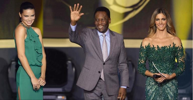 Adriana, Pelé e Fernanda Lima - Arnd Wiegmann/Reuters E Olivier Morin/Afp Photo