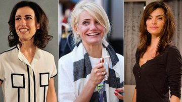 Fernanda Torres, Cameron Diaz e Mayana Neiva - Divulgação/TV Globo/Getty Images