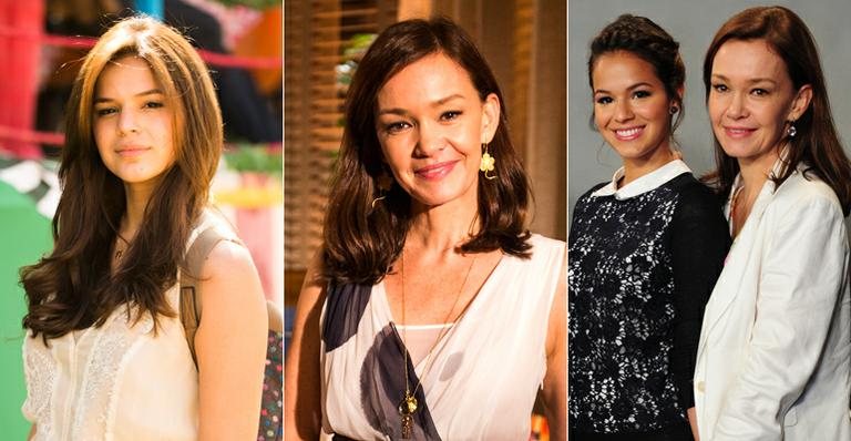 Bruna Marquezine e Julia Lemmertz na novela Em Família - TV Globo