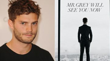 Jamie Dornan aparece em 1º cartaz do filme Cinquenta Tons de Cinza - Getty Images; Reprodução